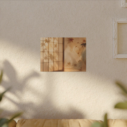 Candlelight Shoji Screen Canvas Art - Japandi Ma