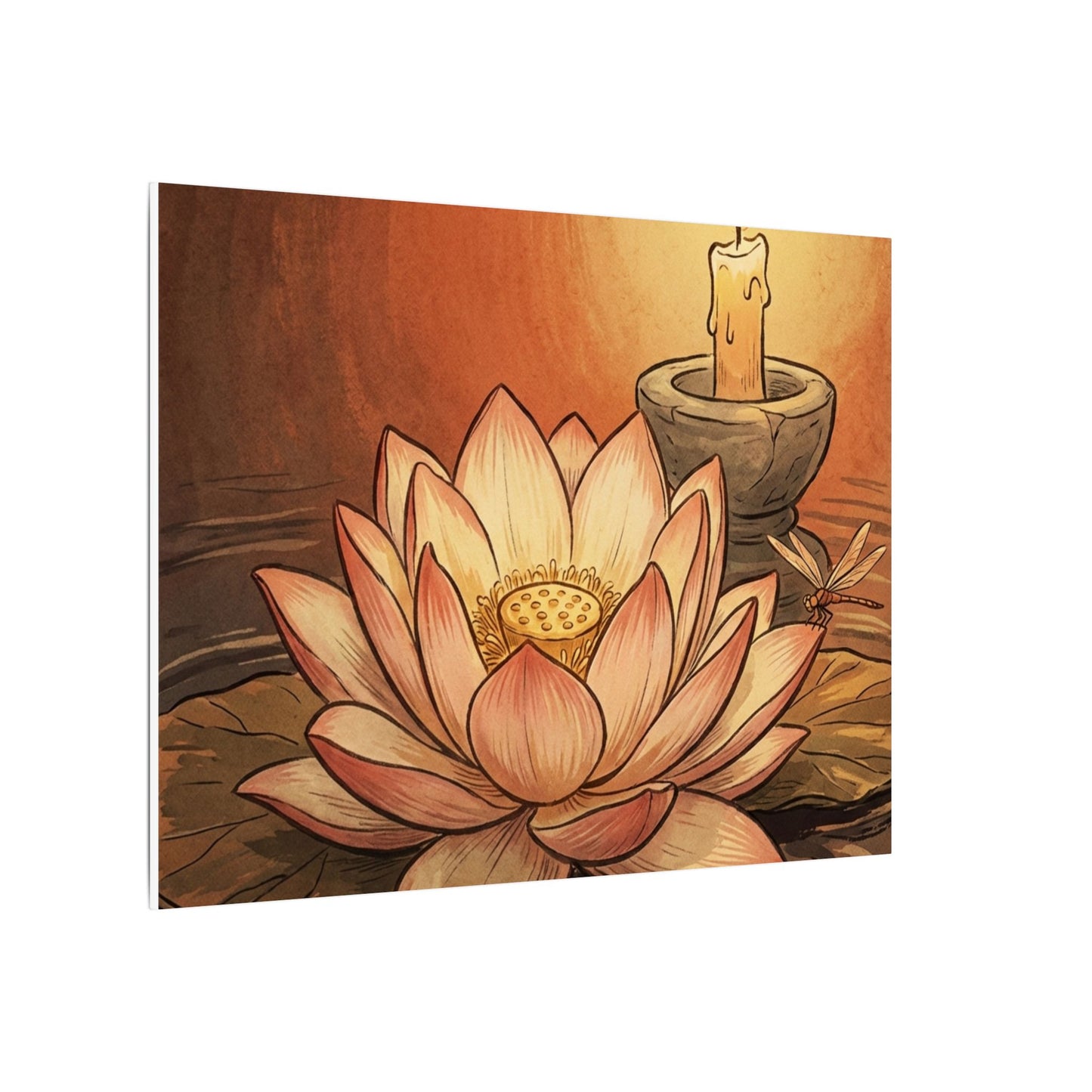 Fukinsei Dried Flowers Canvas Art - Japandi Texture