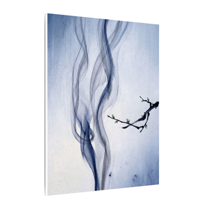 Incense Smoke Spring Canvas Art | Zen Tranquil Design