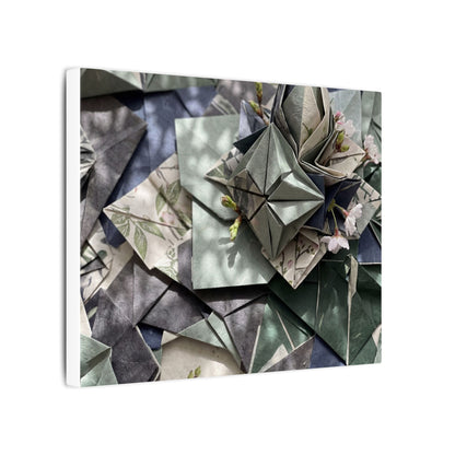 Shibui Paper Fold Canvas Art - Japandi Japanese Pattern