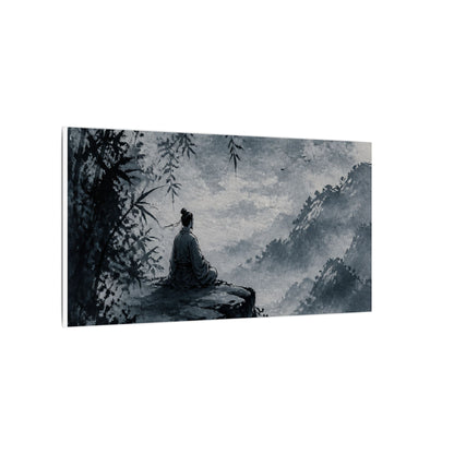Ink Brushstroke Sumi E Canvas Art | Serene Zen Art