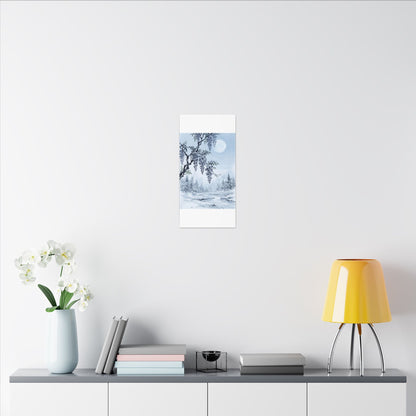 Seijaku Wisteria Canvas Art - Zen Sumi E