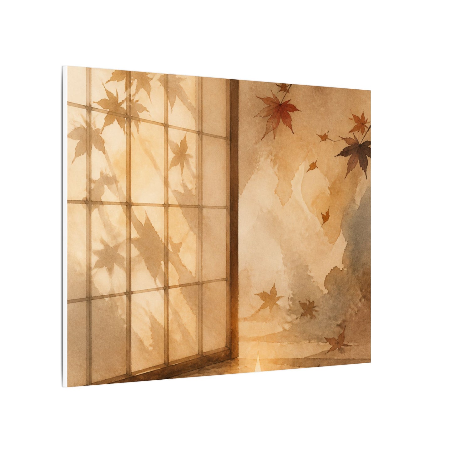 Candlelight Shoji Screen Canvas Art - Japandi Ma