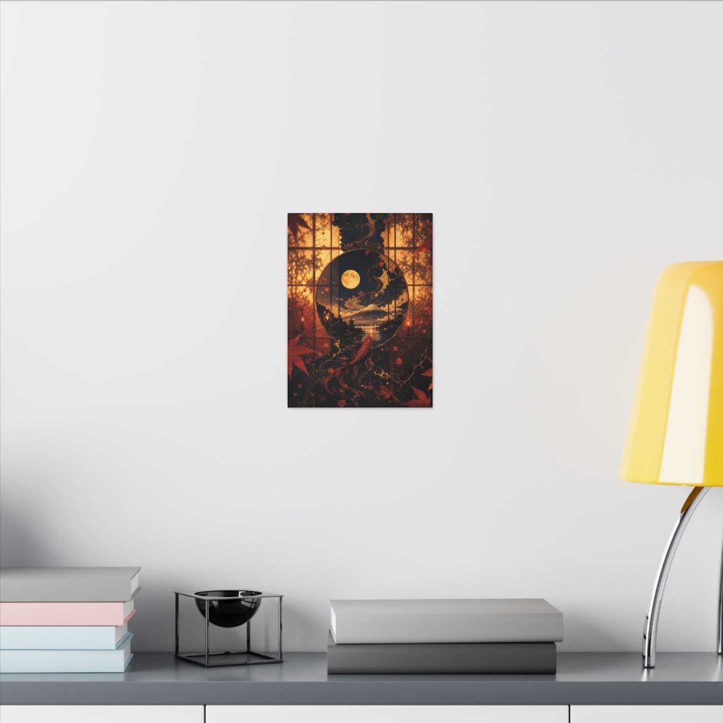 Beautiful Shoji Screen Canvas Art - Gold Vein Kintsugi