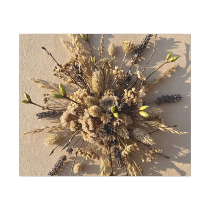Dried Flowers Spring Canvas Art | Japandi Earthy Design