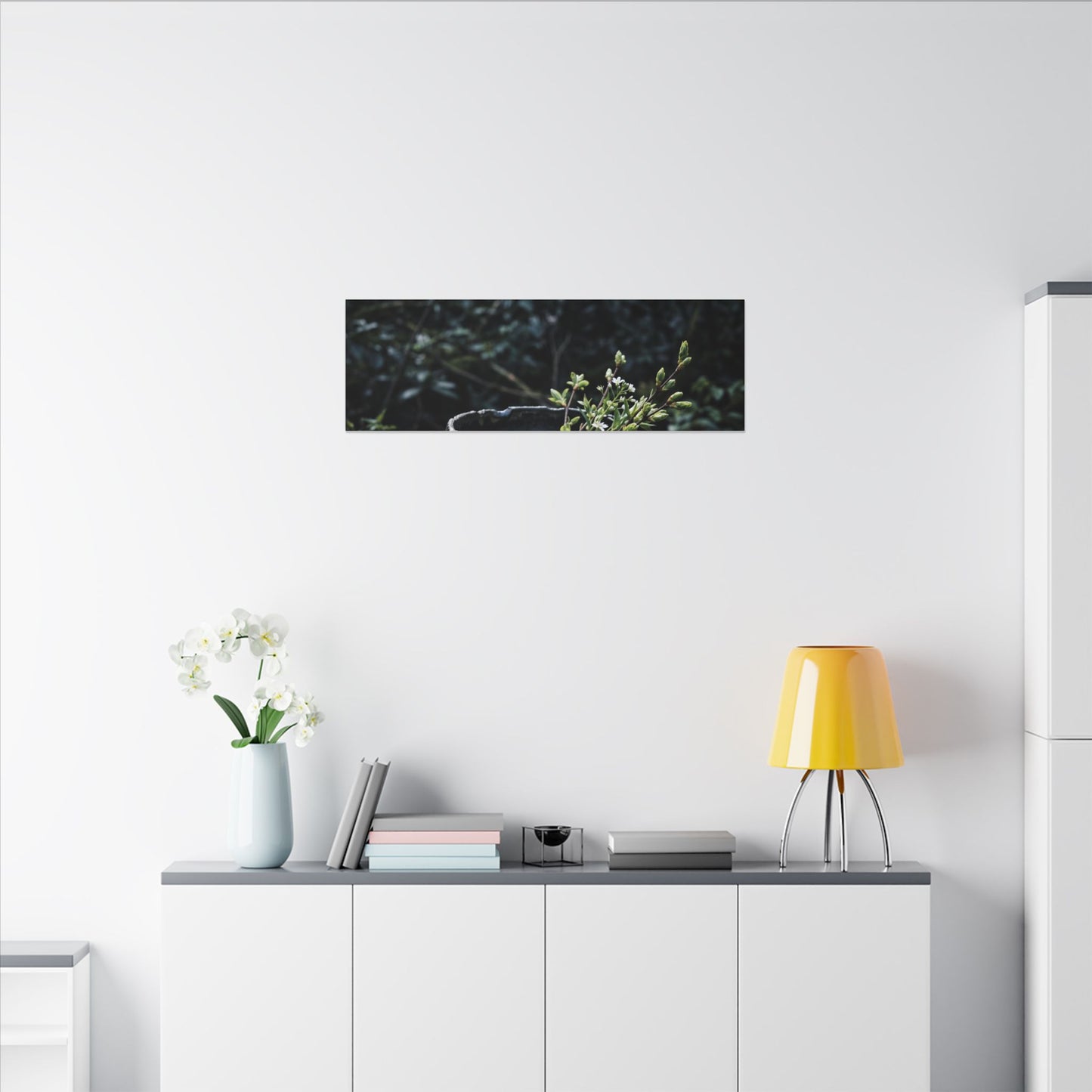 Dappled Ceramic Bowl Canvas Art - Dark Japandi Datsuzoku