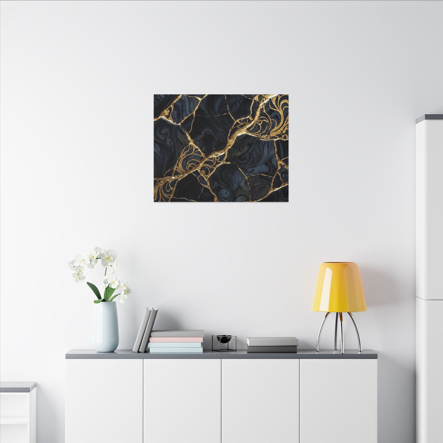 Kintsugi Gold Vein Canvas Art