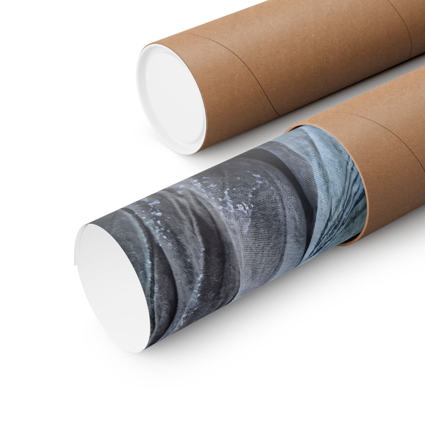 Silk Drape Winter Wall Art Print | Japandi Elegant Design