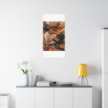 Paper Fold Texture Canvas Art | Elegant Japandi Art