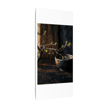 Spring Ceramic Bowl Moody Minimal Canvas Art | Atmospheric Decor
