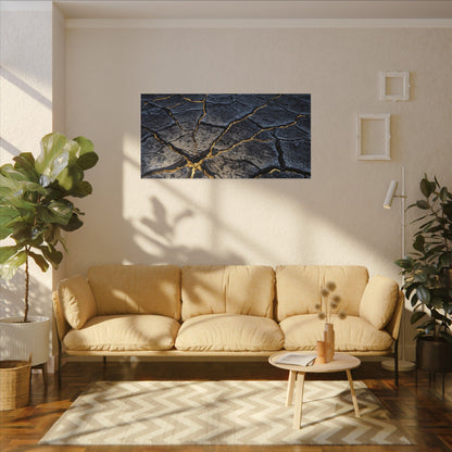 Cracked Earth Broken Beauty Canvas Art | Artful Kintsugi Art
