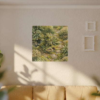 Datsuzoku Stone Lantern Canvas Art - Japandi Watercolor
