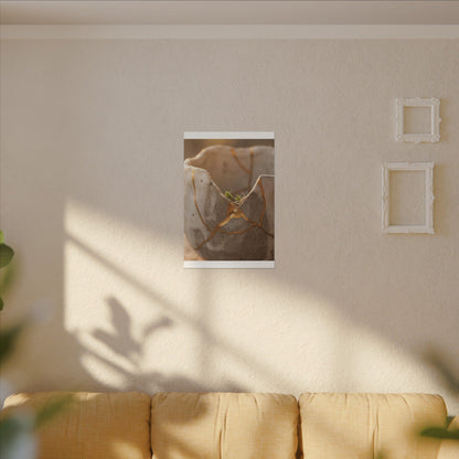 Golden Hour Broken Pottery Canvas Art - Japandi Kanso