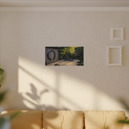 Rock Garden Enso Canvas Art | Tranquil Zen Art