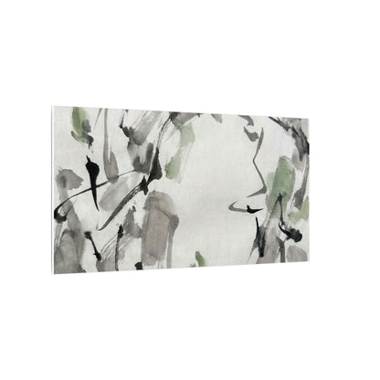 Zen Ink Brushstroke in Overcast | Sumi E Canvas Art