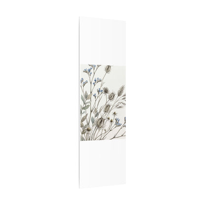 Dried Flowers Canvas Art | Summer Japandi Watercolor Art