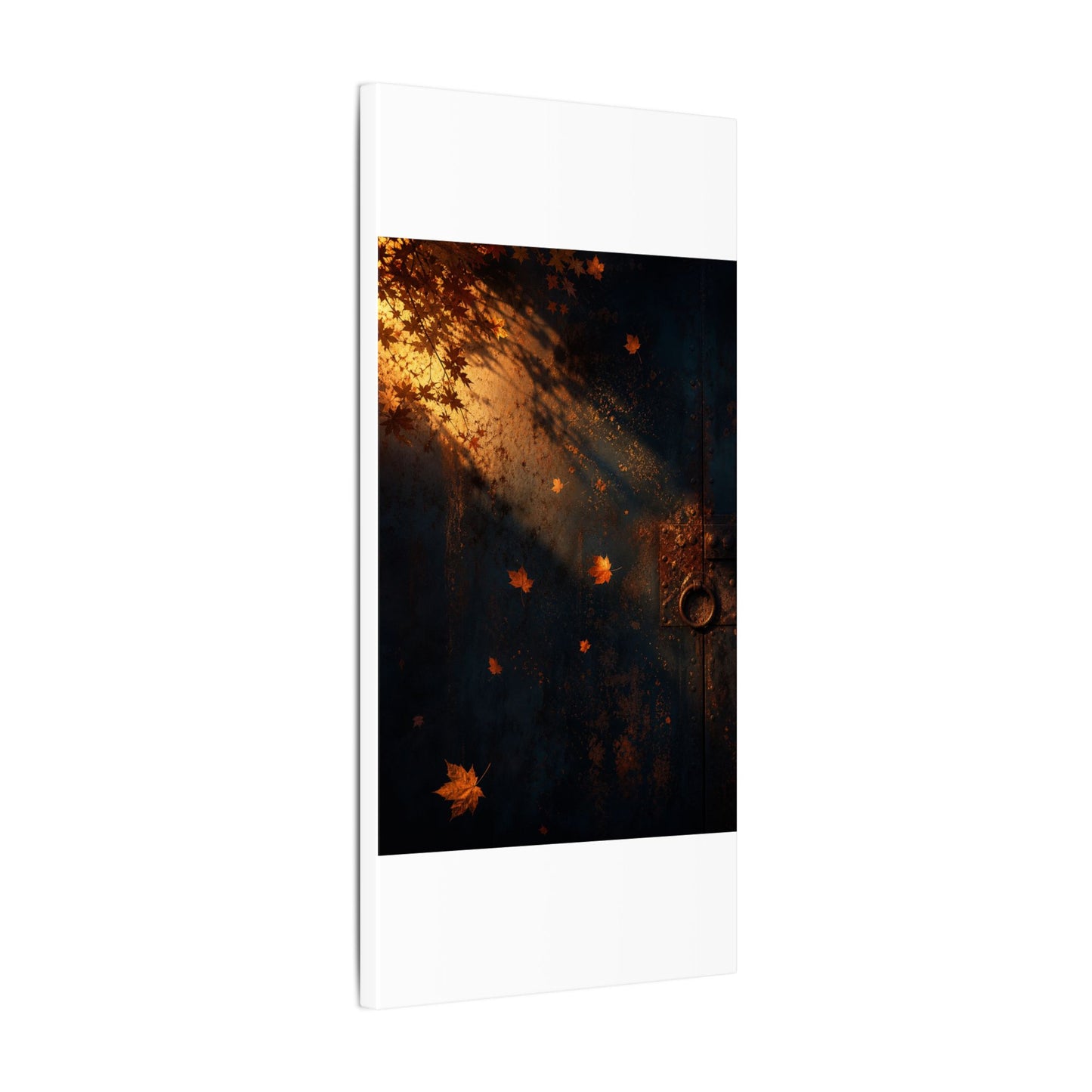Dark Japandi Rust Patina in Golden Hour | Shadow Zen Canvas Art