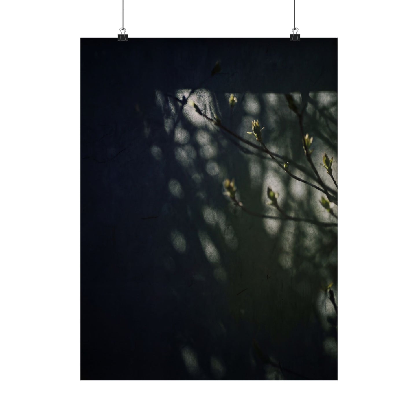 Shoji Screen Wall Art Print | Spring Dark Japandi Moody Minimal Art Art Print