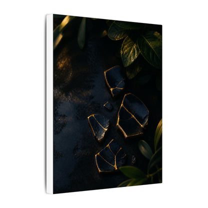 Summer Broken Pottery Moody Minimal Canvas Art | Atmospheric Decor