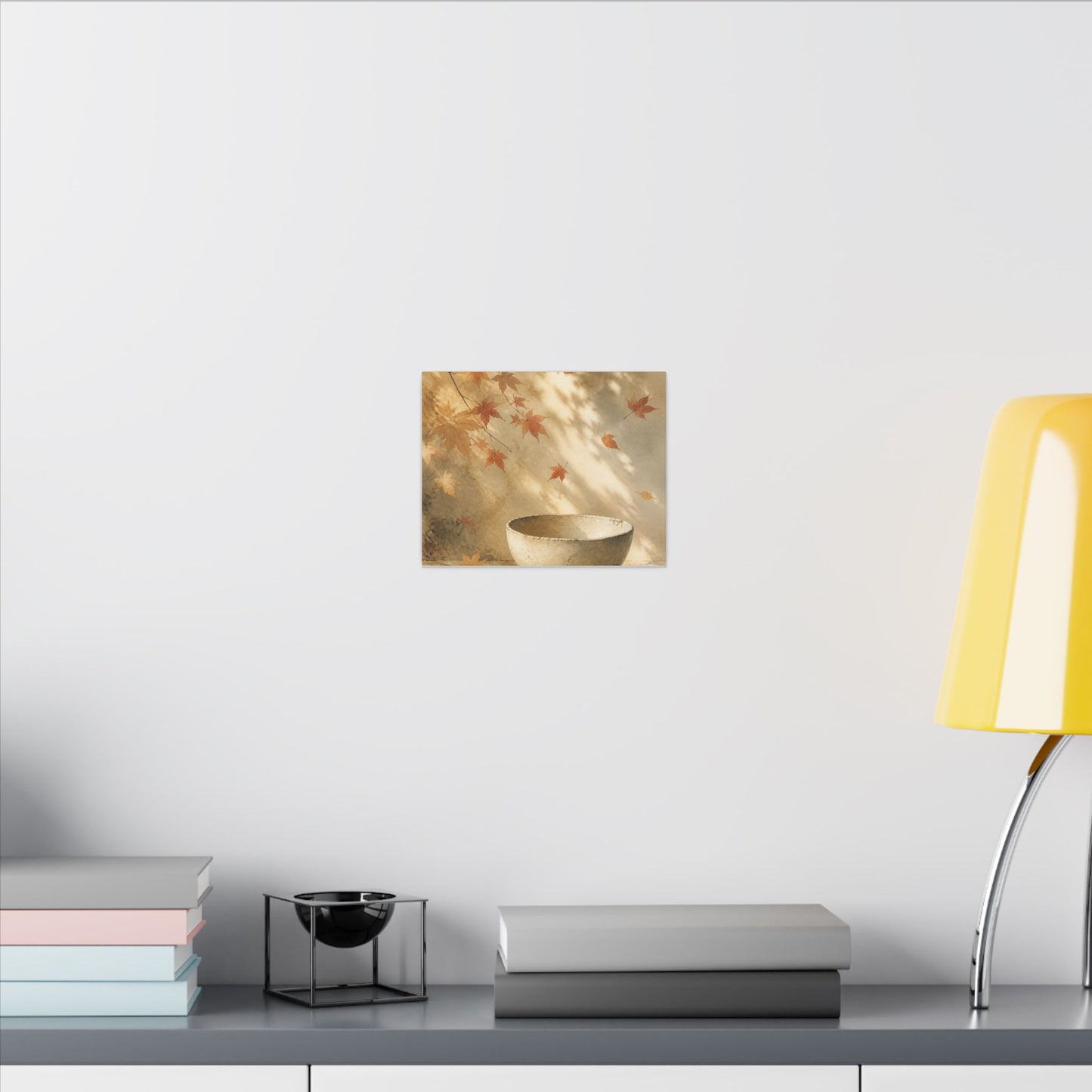 Japandi Ceramic Bowl in Dappled | Watercolor Canvas Art