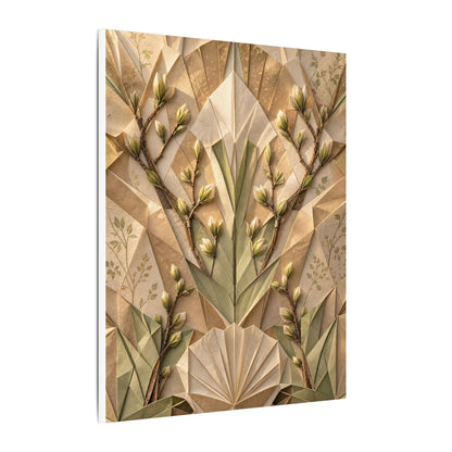 Kanso Paper Fold Canvas Art - Japandi Japanese Pattern