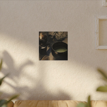 Ma Tea Ceremony Canvas Art - Zen Sumi E
