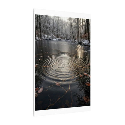 Water Ripple Broken Beauty Canvas Art | Artful Kintsugi Art