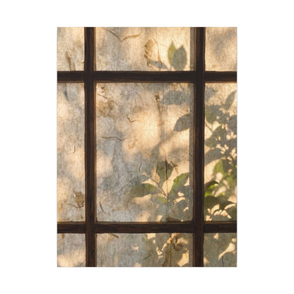 Golden Hour Shoji Screen Canvas Art - Japandi Mono No Aware