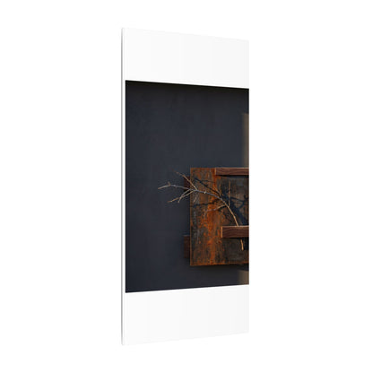 Ma Rust Patina Canvas Art - Dark Japandi Dark Texture