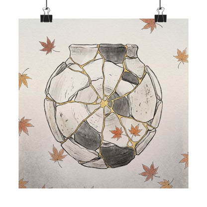 Dawn Broken Pottery Wall Art Print - Japandi Datsuzoku Art Print