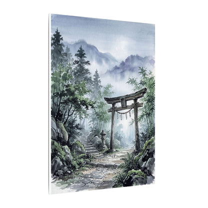 Moonlight Torii Gate Canvas Art - Zen Fukinsei