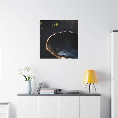 Ma Ceramic Bowl Canvas Art - Dark Japandi Shadow Zen