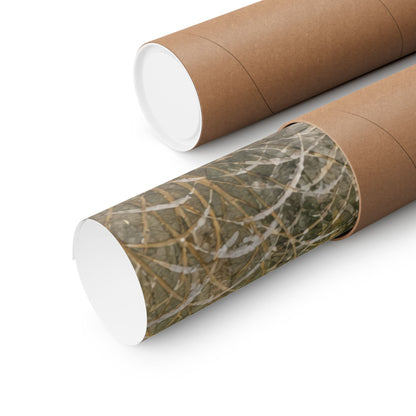 Japandi Bamboo Grove in Golden Hour | Watercolor Wall Art Print
