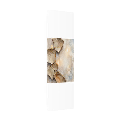 Broken Pottery Winter Canvas Art | Japandi Warm Design