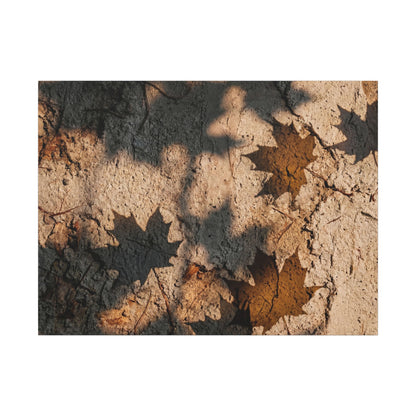 Cozy Shadow Play Canvas Art - Texture Japandi