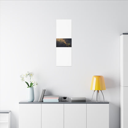 Spring Incense Smoke Gold Vein Canvas Art | Healing Decor