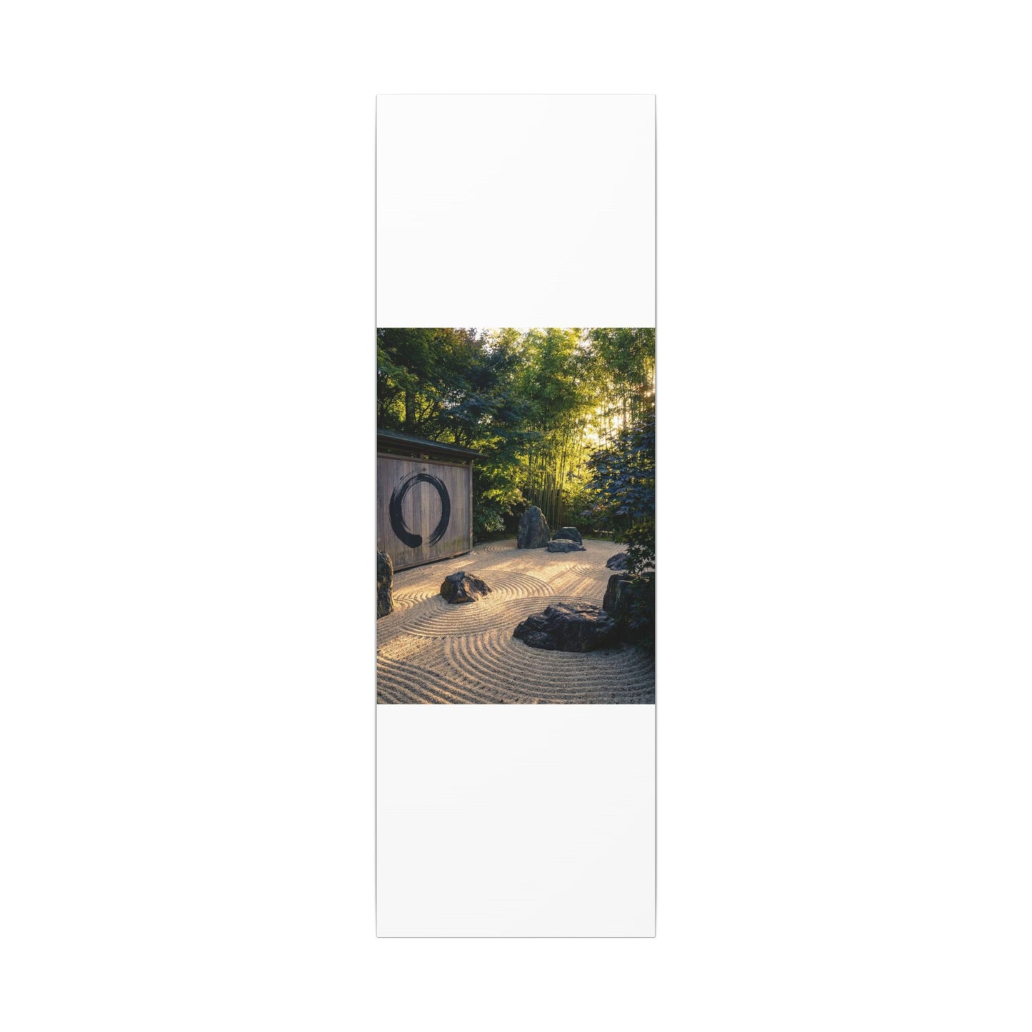 Rock Garden Enso Canvas Art | Tranquil Zen Art