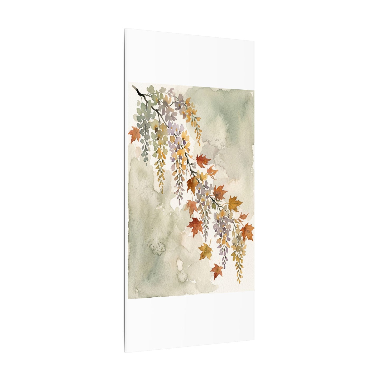 Ma Wisteria Canvas Art - Japandi Watercolor