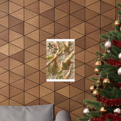 Spring Silk Drape Herbarium Wall Art Print | Nostalgic Decor