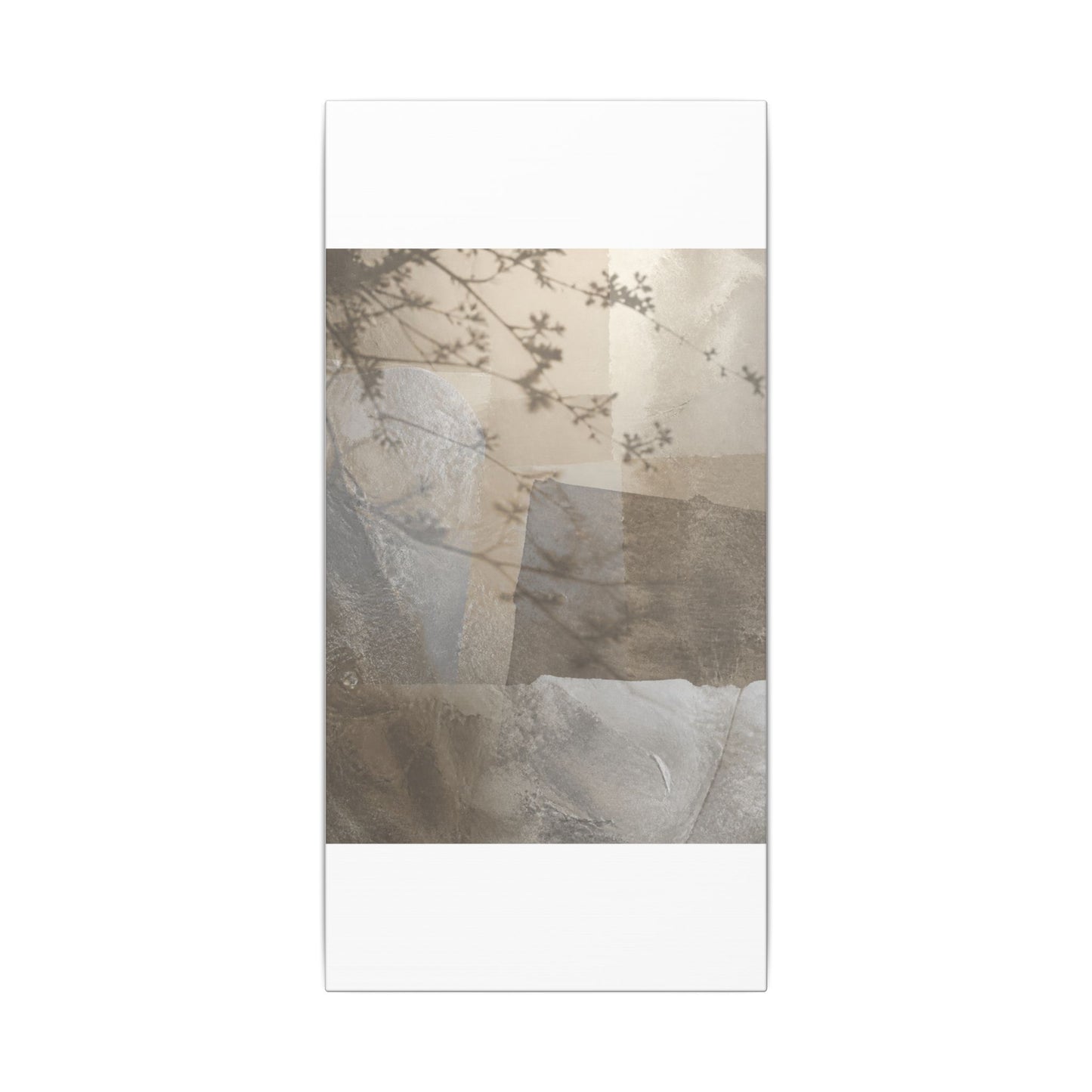 Neutral Shadow Play Canvas Art - Texture Japandi