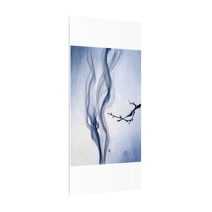 Incense Smoke Spring Canvas Art | Zen Tranquil Design