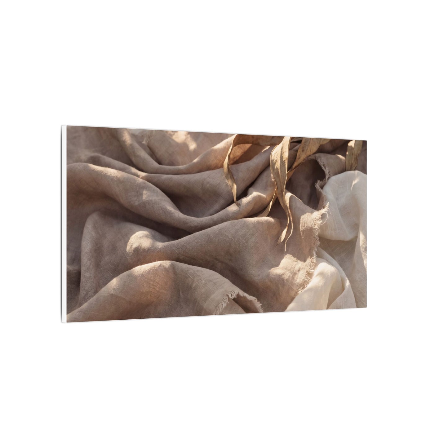 Silk Drape Summer Canvas Art | Japandi Neutral Design Art Print