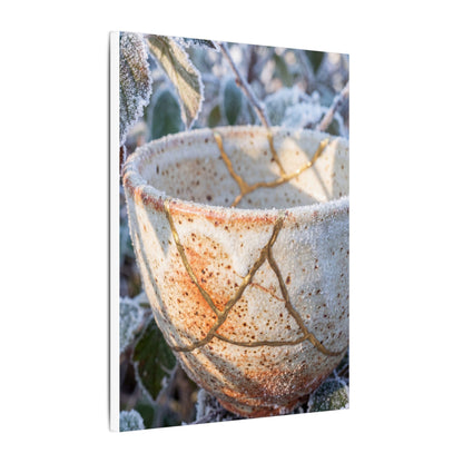 Resilient Ceramic Bowl Canvas Art - Gold Vein Kintsugi