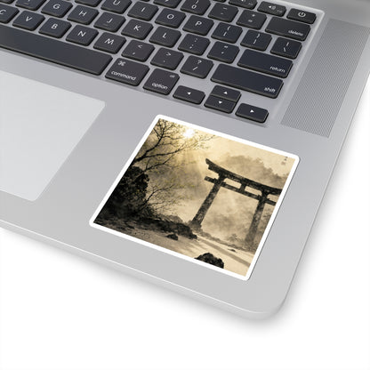 Ma Torii Gate Sticker - Zen Karesansui