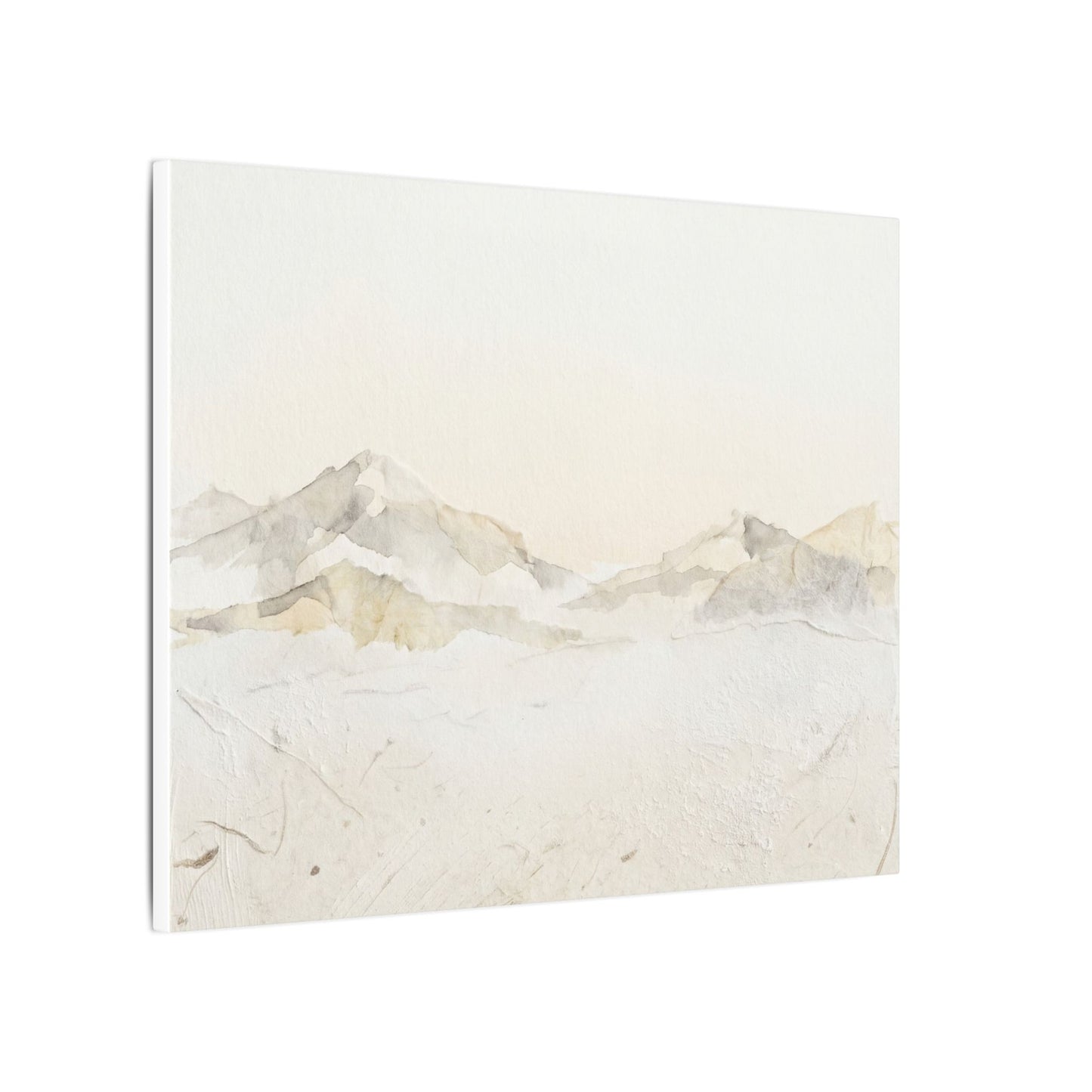 Mountain Mist Winter Canvas Art | Japandi Warm Design