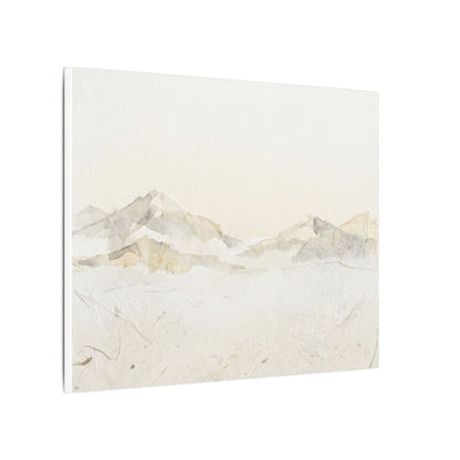 Mountain Mist Winter Canvas Art | Japandi Warm Design