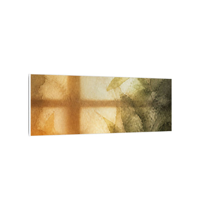 Cozy Shoji Screen Canvas Art - Watercolor Japandi