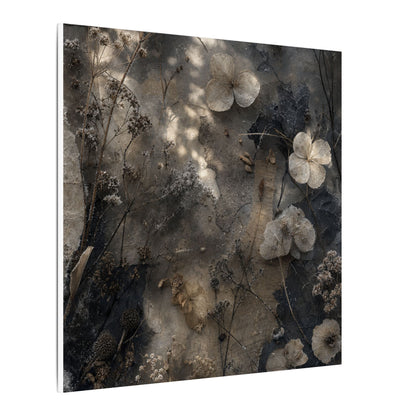 Winter Dried Flowers Texture Canvas Art | Elegant Decor