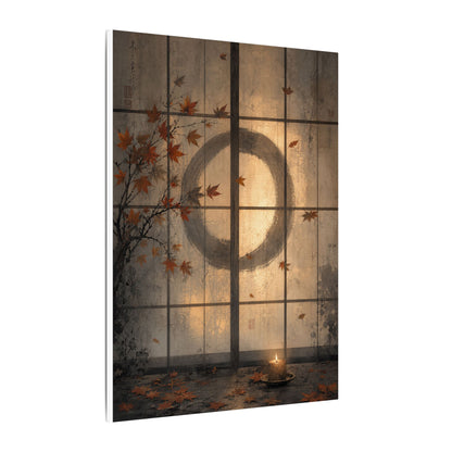 Shoji Screen Texture Canvas Art | Earthy Japandi Art