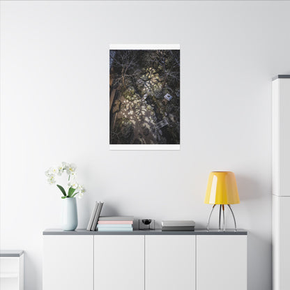 Moonlit Garden Japanese Pattern Canvas Art | Elegant Japandi Art